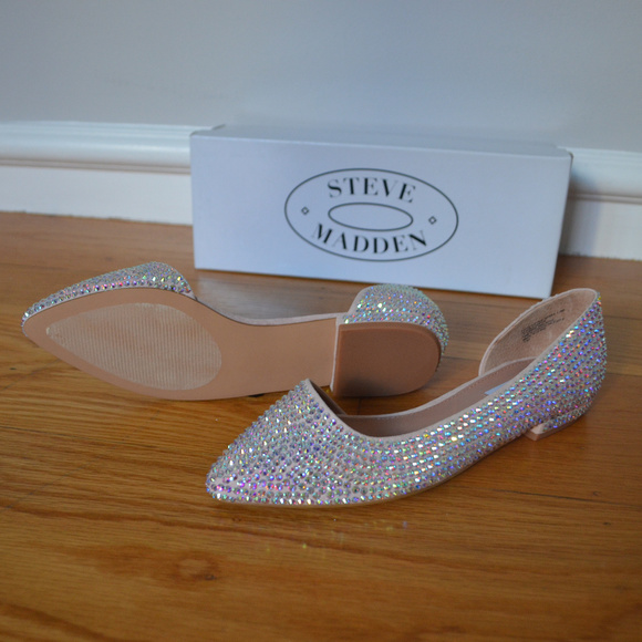 STEVE MADDEN Rhinestone Embellished Flats - Picture 6 of 8